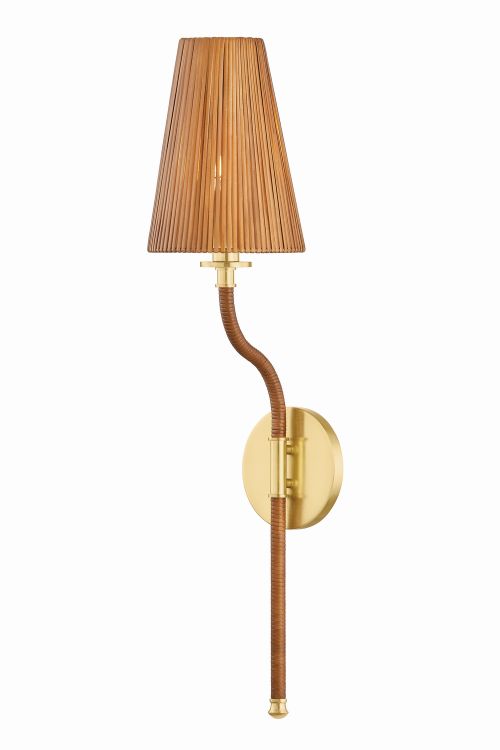 Aged Brass Wall Sconce from the Atwood Collection