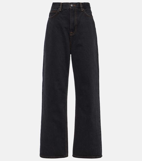 High-rise straight jeans