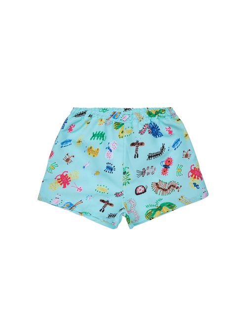 Baby funny insects all over swim shorts