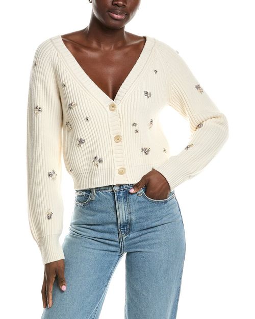 Novah Wool & Cashmere-Blend Cardigan