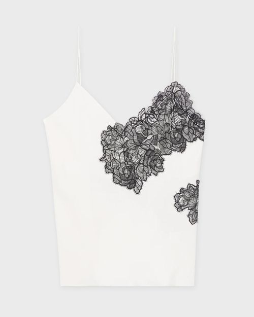 Róhe Top Lace Camisole White