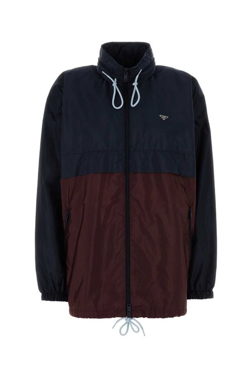 Two-Tone Re-Nylon Windbreaker — Navy
