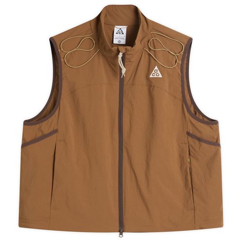 Men's ACG Death Bloom Vest in Mosswood Brown/Baroque Brown/Parachute Beige