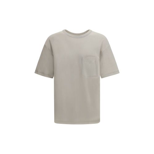 Cotton-Linen Blend T-shirt — Beige