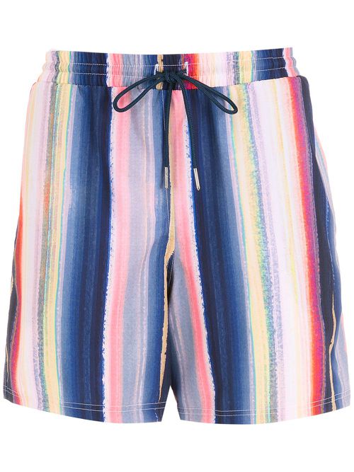 Gil stripe-print swimming shorts - Multicolour