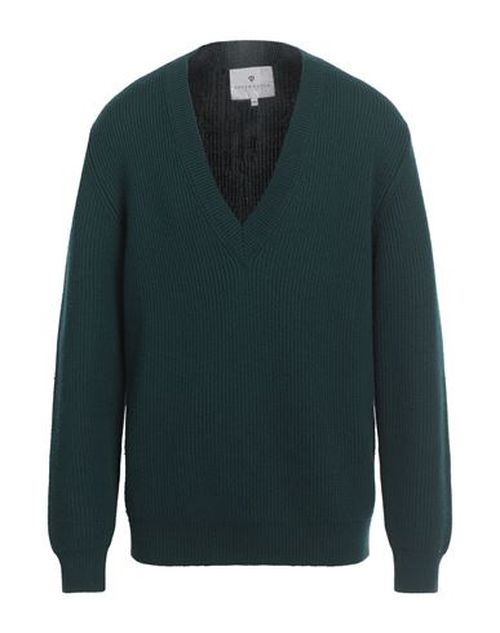 Seven Gauge Man Sweater Dark green Size 1 Wool