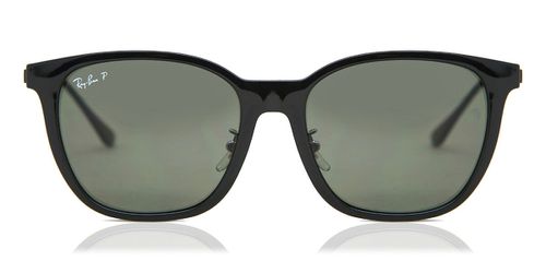 Ray-Ban RB4333D Asian Fit Polarized 601/9A Men's Sunglasses Black Size 55