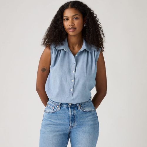 Ondyn Short-Sleeve Popover Top