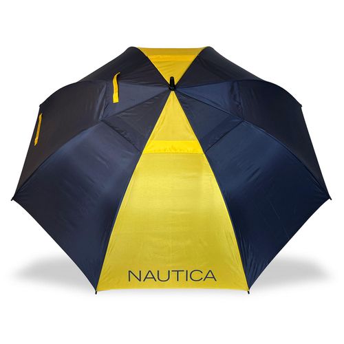 2-Piece Golf Umbrella Set:- Navy/Gold
