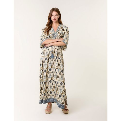 Blue Vanilla Womens Embellished Kimono Dress - Multicolour - Large