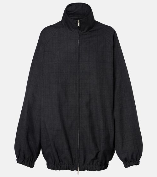 Baxter plaid oversized blouson jacket