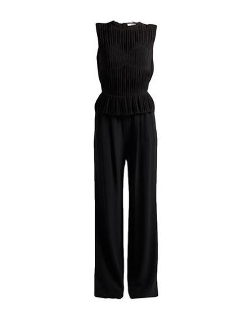 Woman Jumpsuit Black Size 6 Viscose, Acetate, Silk
