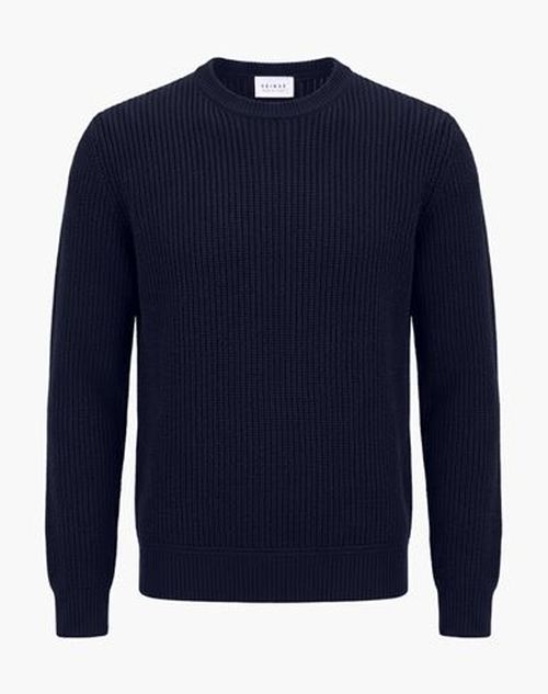 Man Sweater Midnight blue Size M Acrylic, Wool