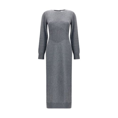 Cashmere Knit Dress — Gray