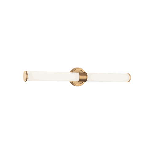 Matteo Steveston 2-Light Wall Sconce In Aged Gold Bra