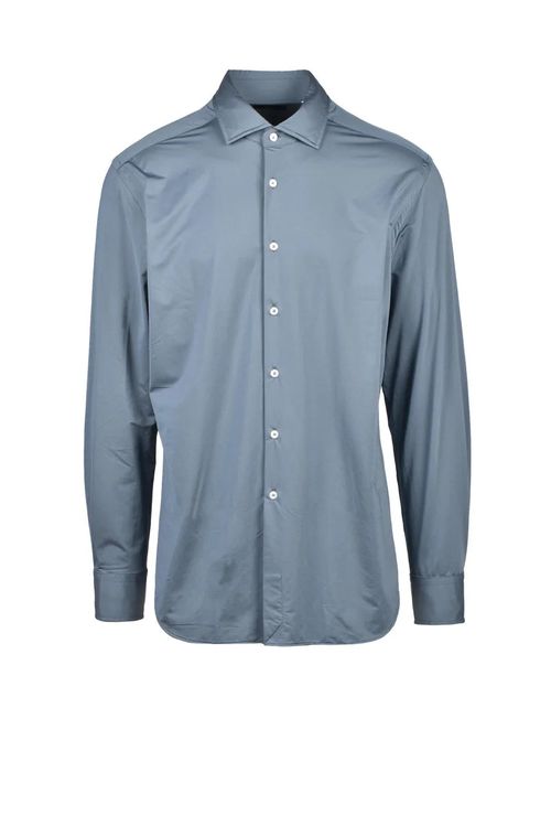 Green Long-Sleeve Polyamide-Blend Shirt