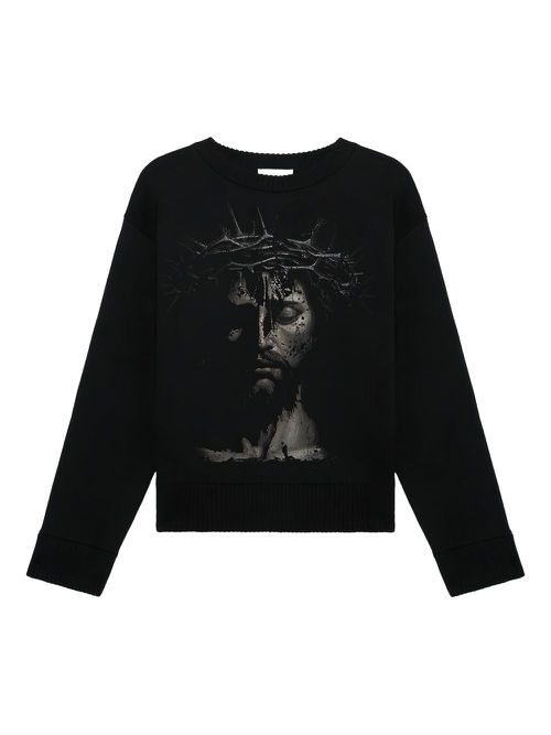 Cotton sweatshirt - Black