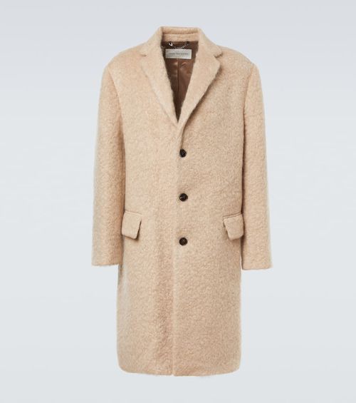 Mohair and wool coat