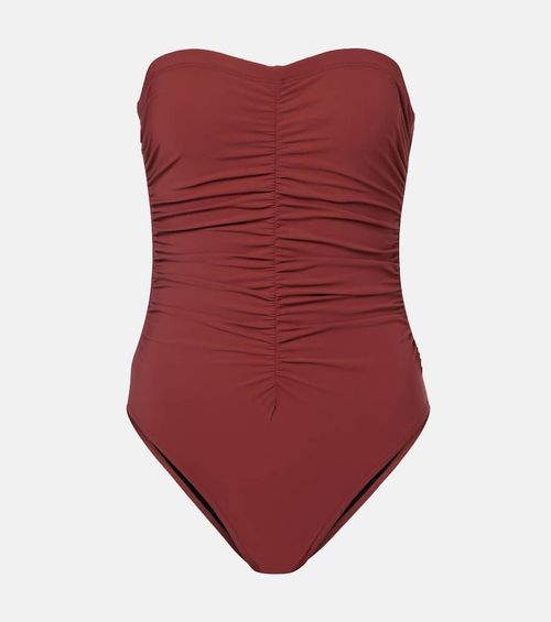 Basics ruched bandeau swimsuit