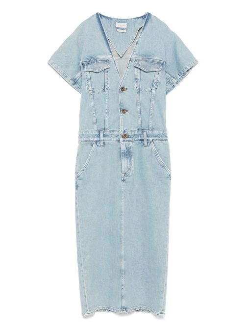 Denim midi dress - Blue