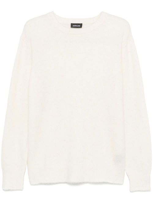 Crew-neck sweater - White