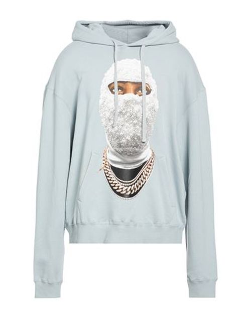 Man Sweatshirt Sky blue Size L Cotton