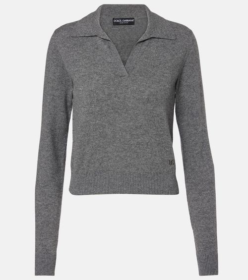Cashmere polo sweater