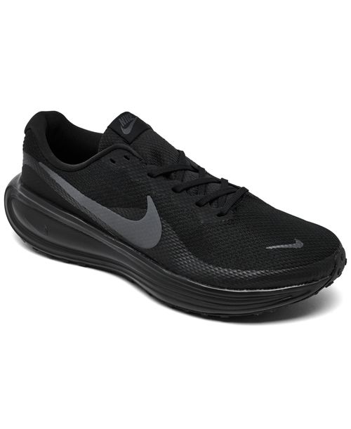Men's Revolution 8 Wide Width Running Sneakers from Finish Line - Black, Anthracite