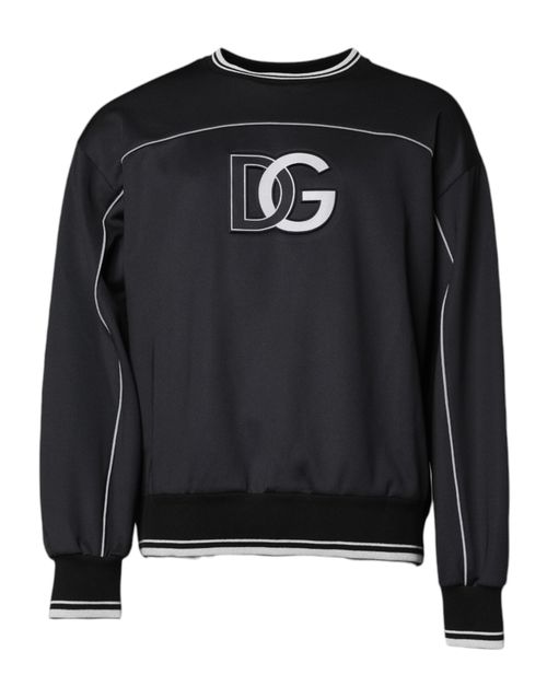 Logo-Embroidered Sweatshirt — Black