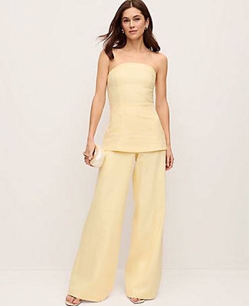 Ann Taylor The Statement Palazzo Pant in Linen Blend