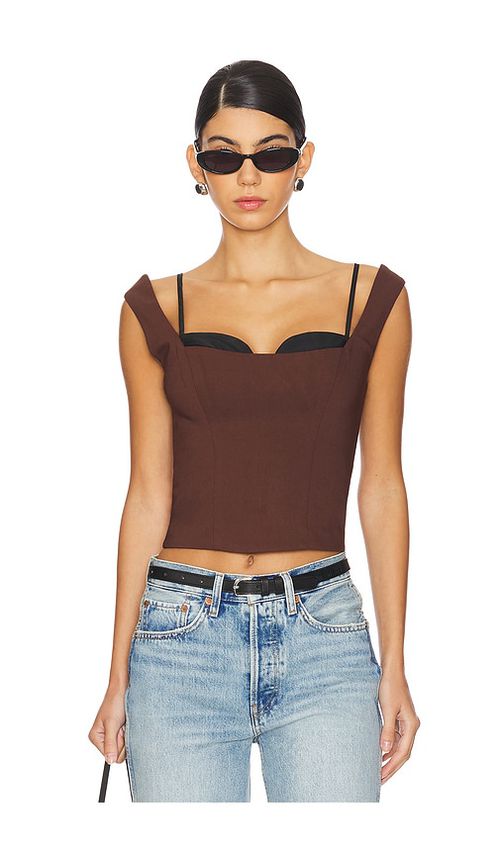 LPA Kenley Top in Brown. -  XS also in M, S