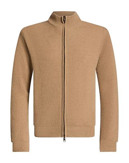 Man Cardigan Camel Size S Wool, Cashmere