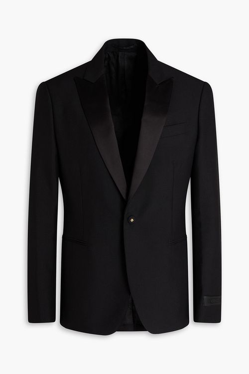 Grain de poudre wool and mohair-blend blazer - Black - IT 48