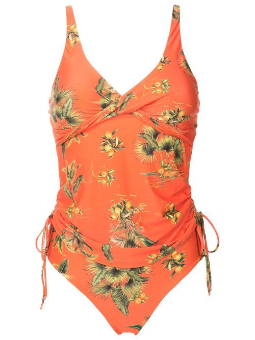 Bruma floral-print swimsuit - Orange