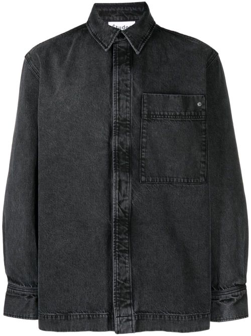 Picture Denim washed shirt - Black