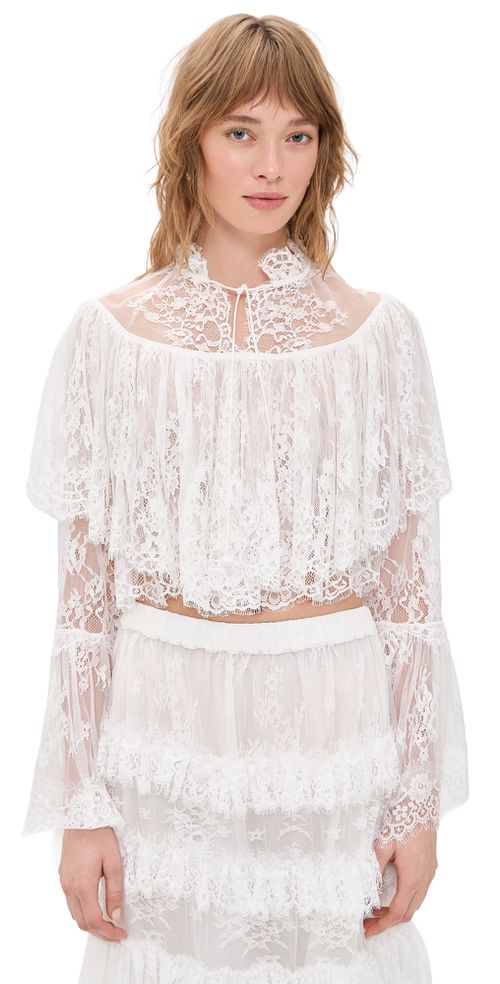 Holden Embroidery Blouse White