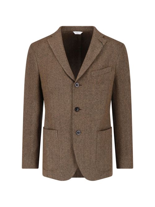 Herringbone Wool Blend Blazer