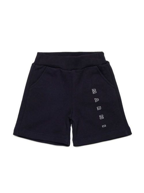 Logo-print shorts - Black