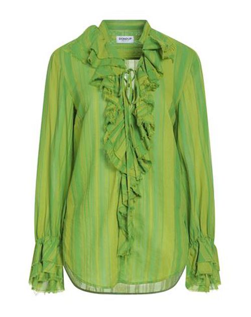 Woman Top Light green Size 6 Cotton, Viscose