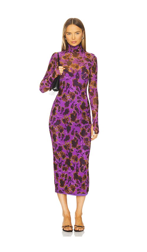 AFRM Shailene Dress in Violet Haze Floral. XXS also in L, M, S