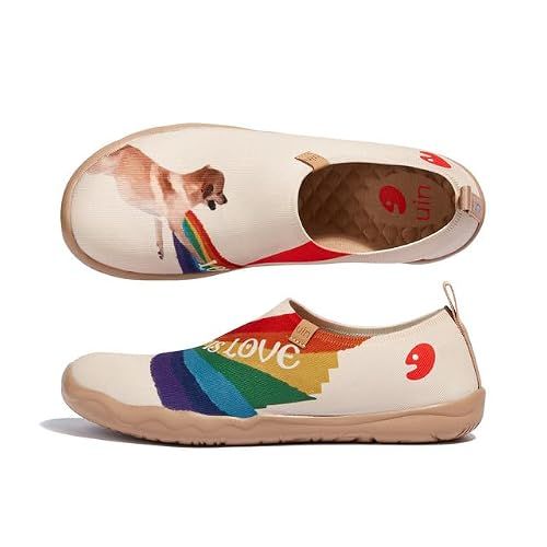 UIN Zoltan Women's Art Travel Shoes Comfort Slip On Knit Loafers Lightweight Fashion Sneaker Toledo Ⅰ Liberty Leaps