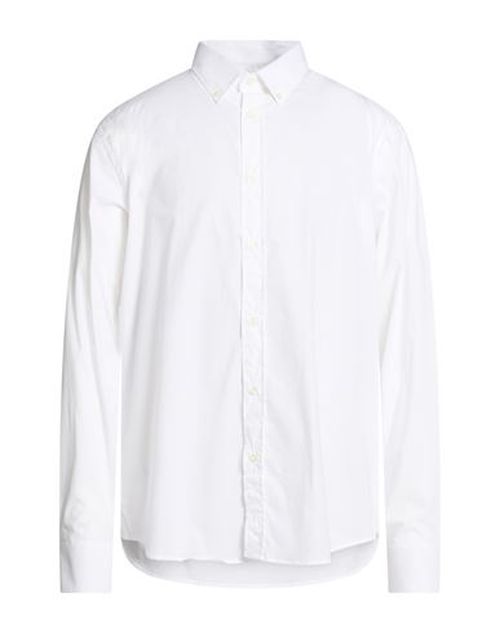 Man Shirt White Size 17 ½ Cotton, Elastane