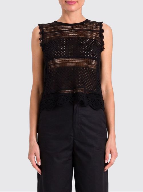 Top Woman color Black