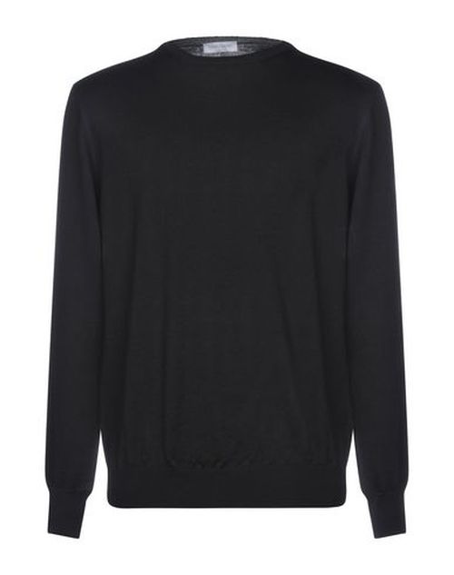 Man Sweater Black Size 36 Virgin Wool