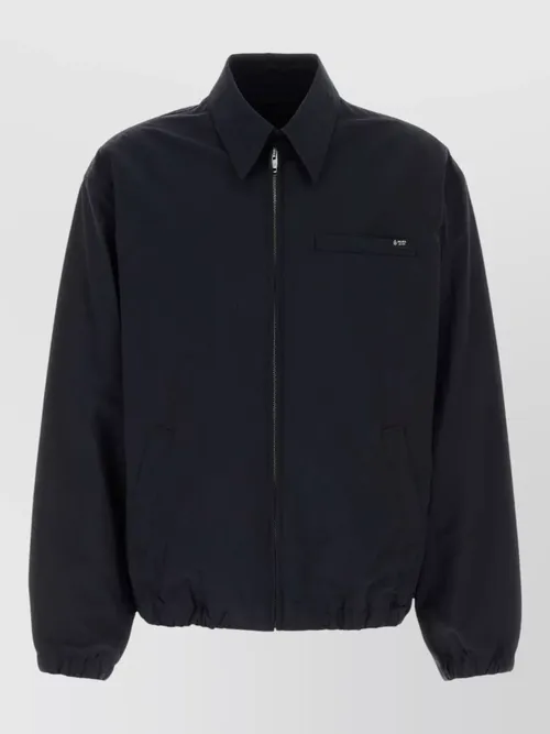 Prada - nylon jacket collared design chest and side pocket