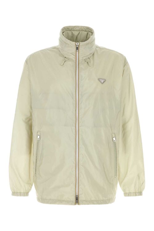 Re-Nylon Windbreaker Jacket — Beige