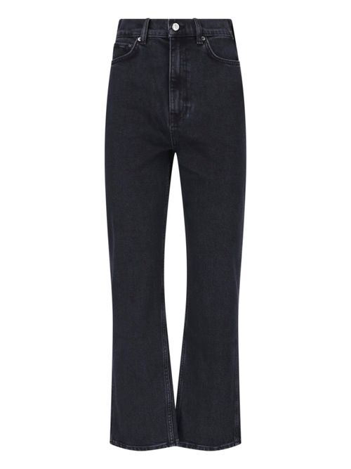 Vintage-Wash High-Rise Jeans