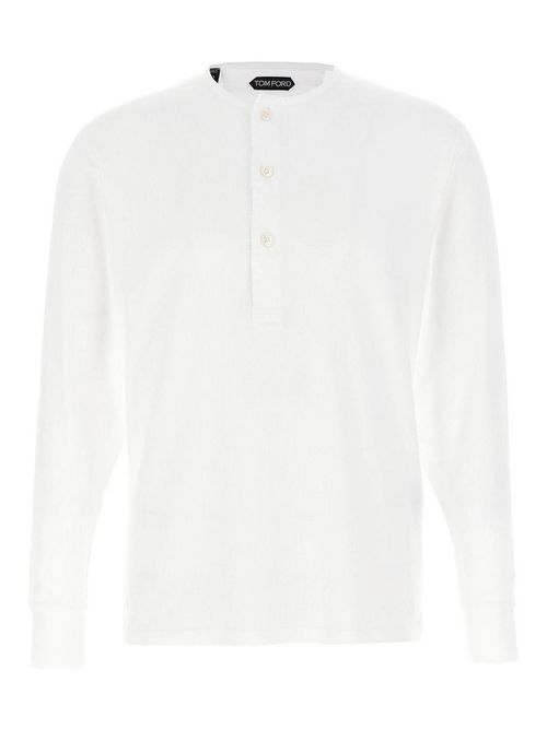 Ribbed Cotton T-Shirt