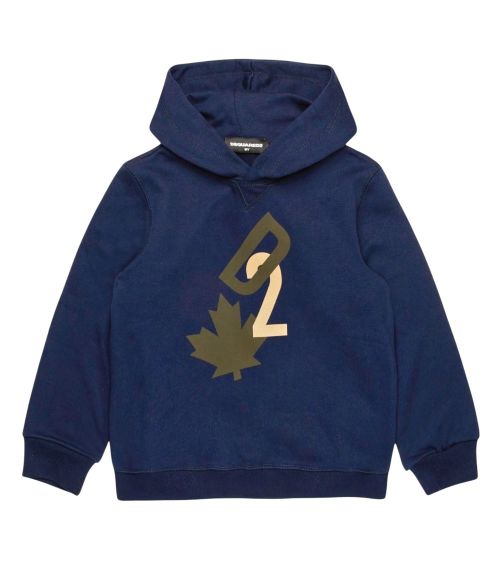 Boys Royal Blue Graphic Hoodie