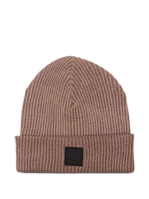 Logo-patch beanie - Neutrals